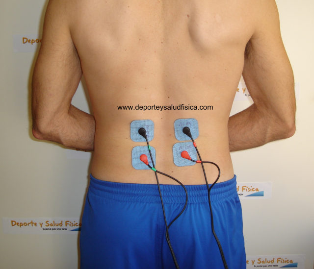 Electroestimulación y electroestimuladores para quitar una contractura y dolor de espalda