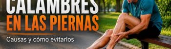 Deportista con un calambre en la pierna después de entrenar