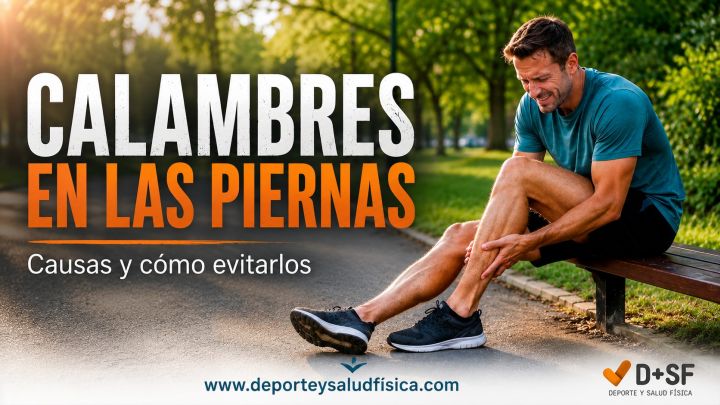 Deportista con un calambre en la pierna después de entrenar