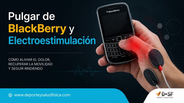 ¿Dolor en el pulgar por usar el móvil? Cómo puede ayudarte la electroestimulación
