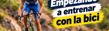 Entrenamiento ciclista en invierno.