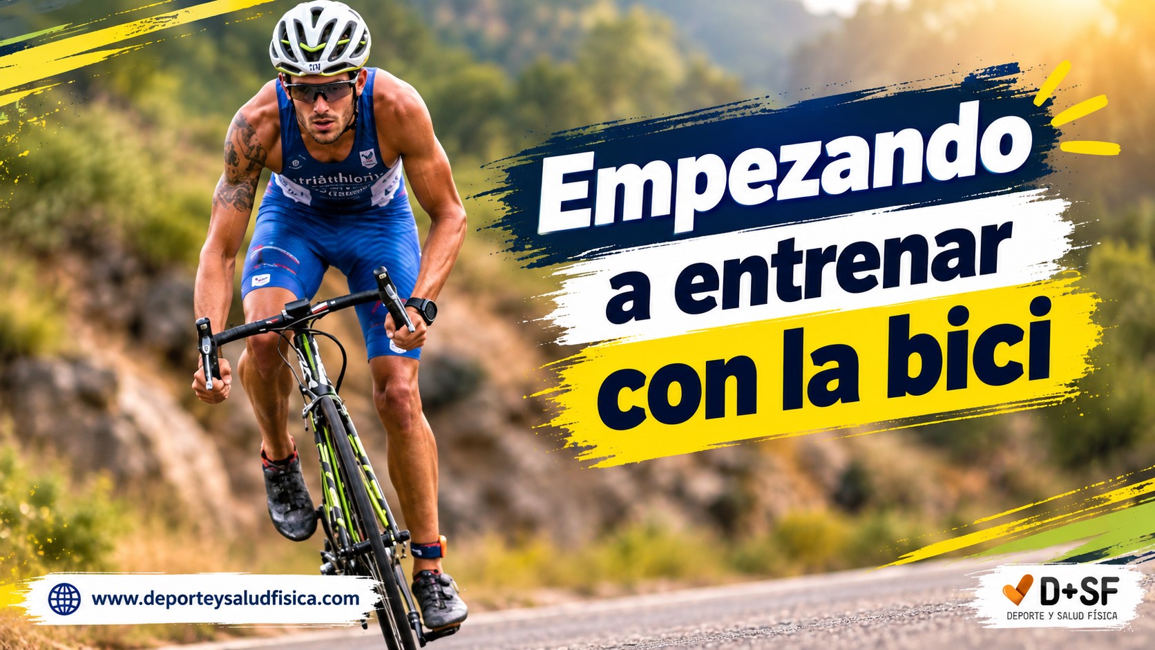 Entrenamiento ciclista en invierno.