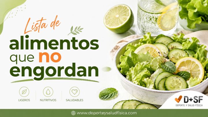Alimentos que no engordan en