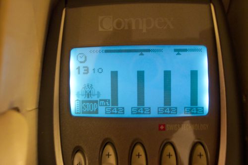 intensidad máxima de entrenamiento electroestimulacion compex