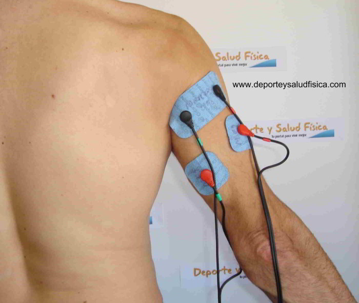 fortalecer tren superior ciclista electroestimulación triceps