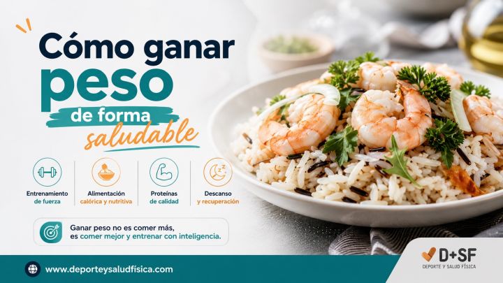 Gana peso de manera limpia y saludable.