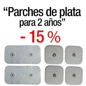 Oferta Parches de plata wire ó snap – 15% (para 18 meses)