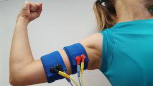 brazo electroestimulacion cintas elasticas electroestimulacion brazo