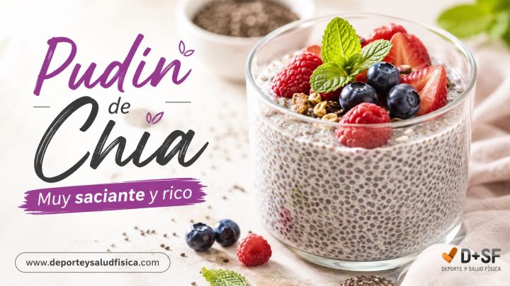Pudim de chía saciante para perder peso