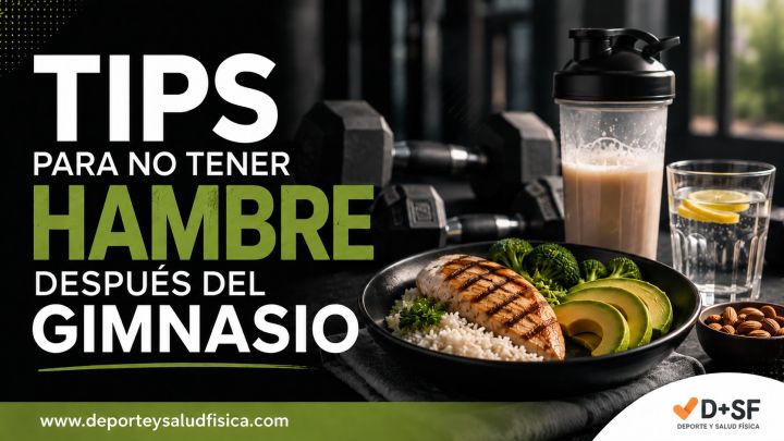 Tips para no tener hambres despues del gimnasio