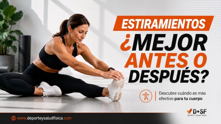 Estiramientos mejor antes o después