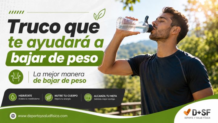 Bebe agua antes, durante y después de hacer ejercicio en www.saludfisica.com