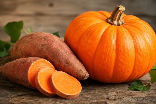 calabaza y boniato o batata