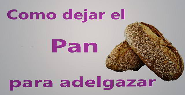 dejar pan perder peso