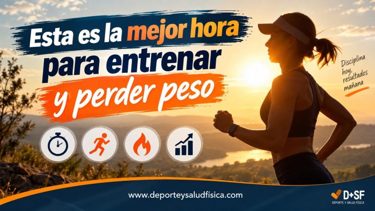 Entrena a esta hora para perder peso o mejorar tu forma fisica.