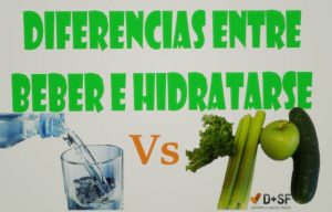 hidratarse o beber agua ¿Es lo mismo?