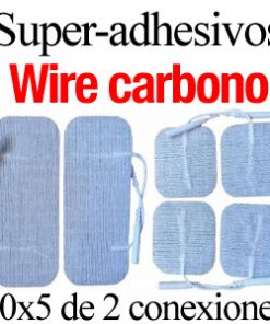 Pack parches superadhesivos wire carbono duran el doble