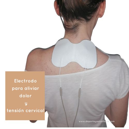 electrodo para aliviar el dolor y la tension cervical