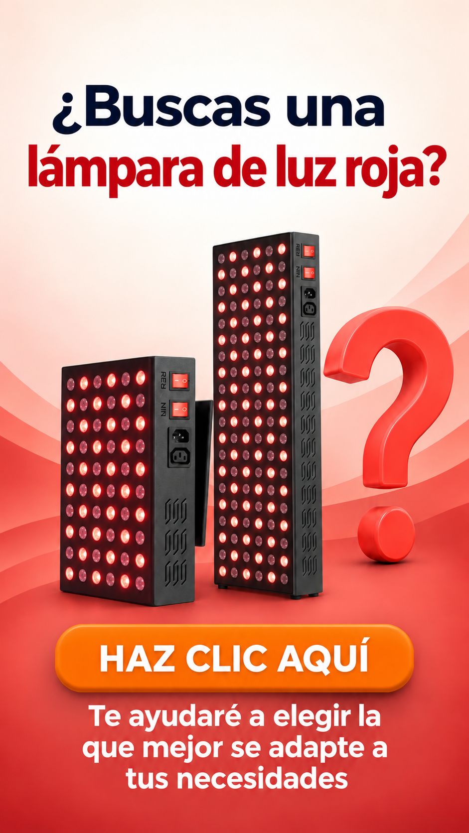 comprar lámpara terapia luz roja
