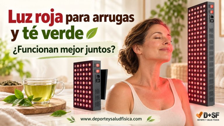 luz roja para arrugas en la cara